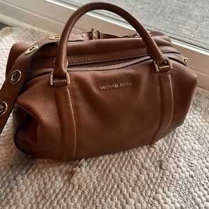 Michael Kors Collection Brown Leather Satchel Shoulder Bag